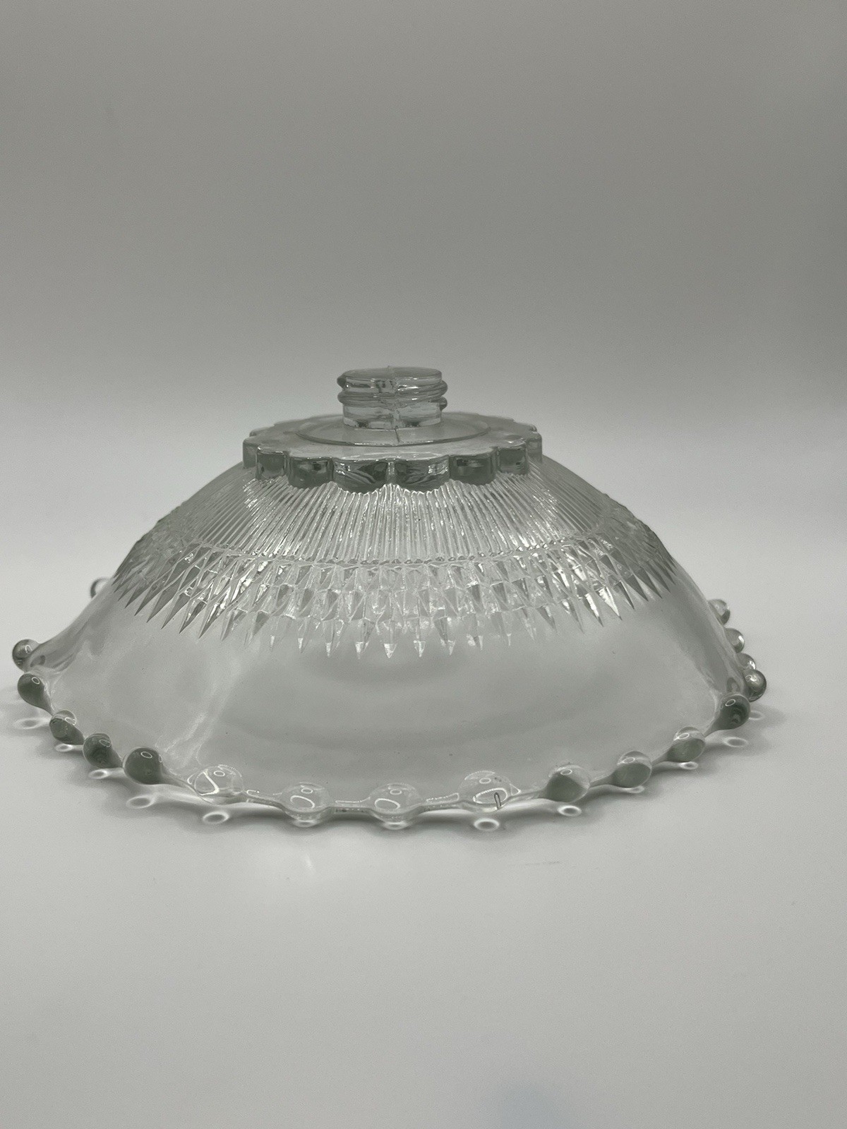 Vintage Duchin Creation Glass Candy Dish Compote NO BASE 6 X 3”