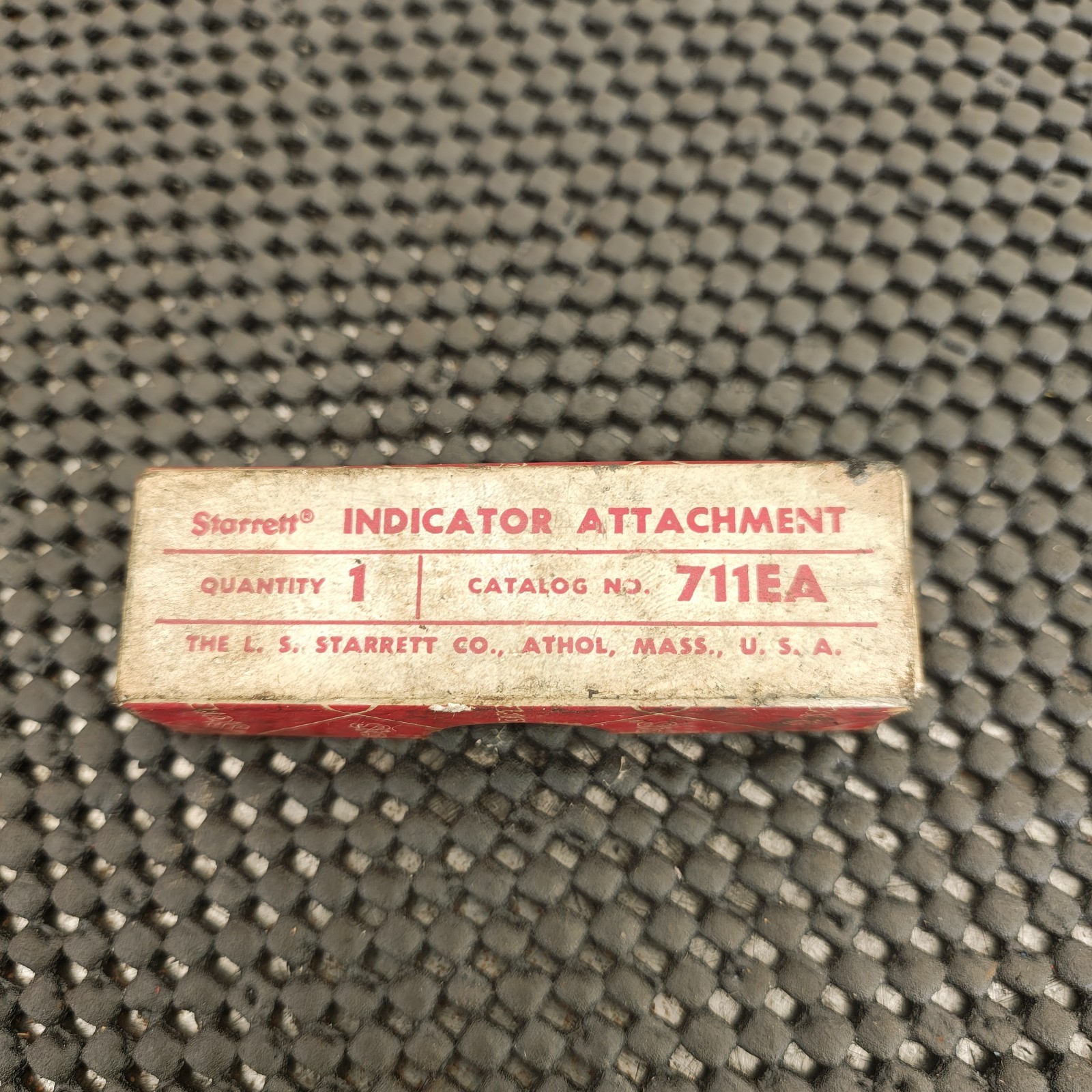 STARRETT No. 711EA Indicator Attachment Machinist Tool 52924 w/ Box  - NOS