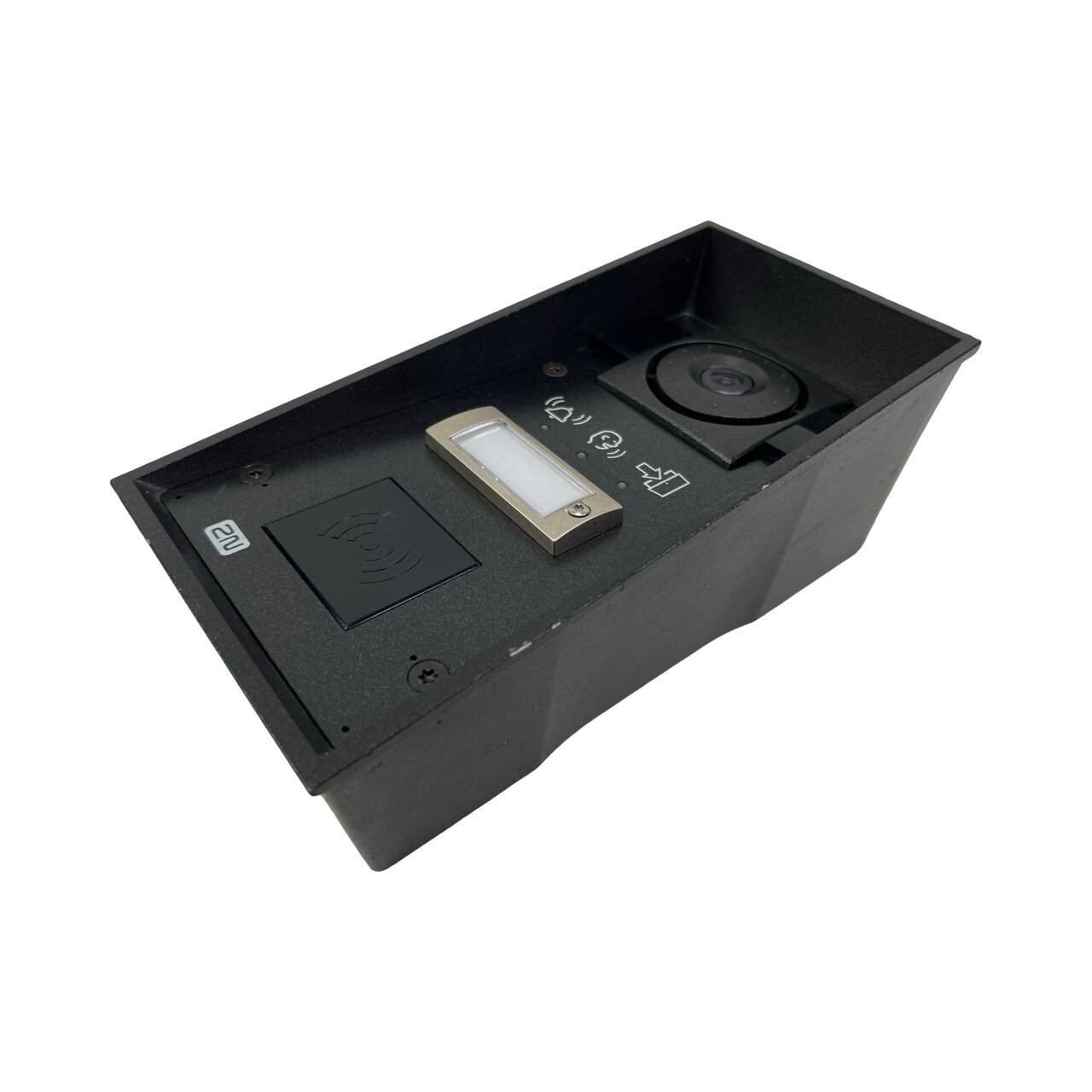 2N Helios IP Force Intercom 1 Button HD Camera Card Reader 9151101CHRPW Licensed