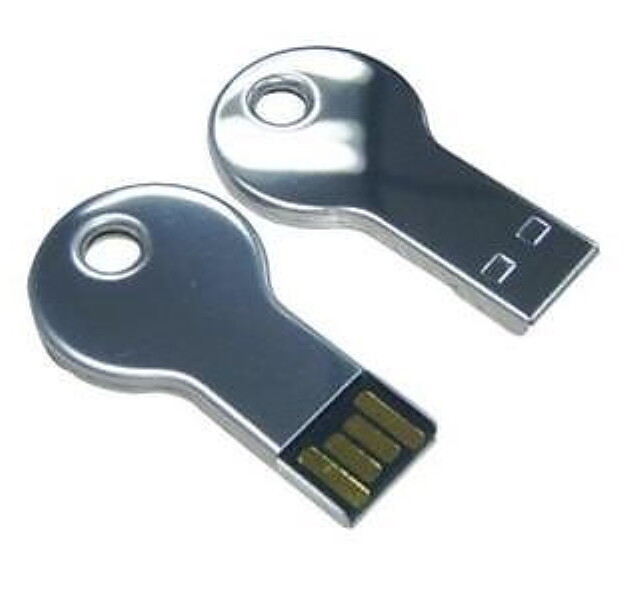 USB stick mini key K025 chrome/silver key USB flash drive 2.0