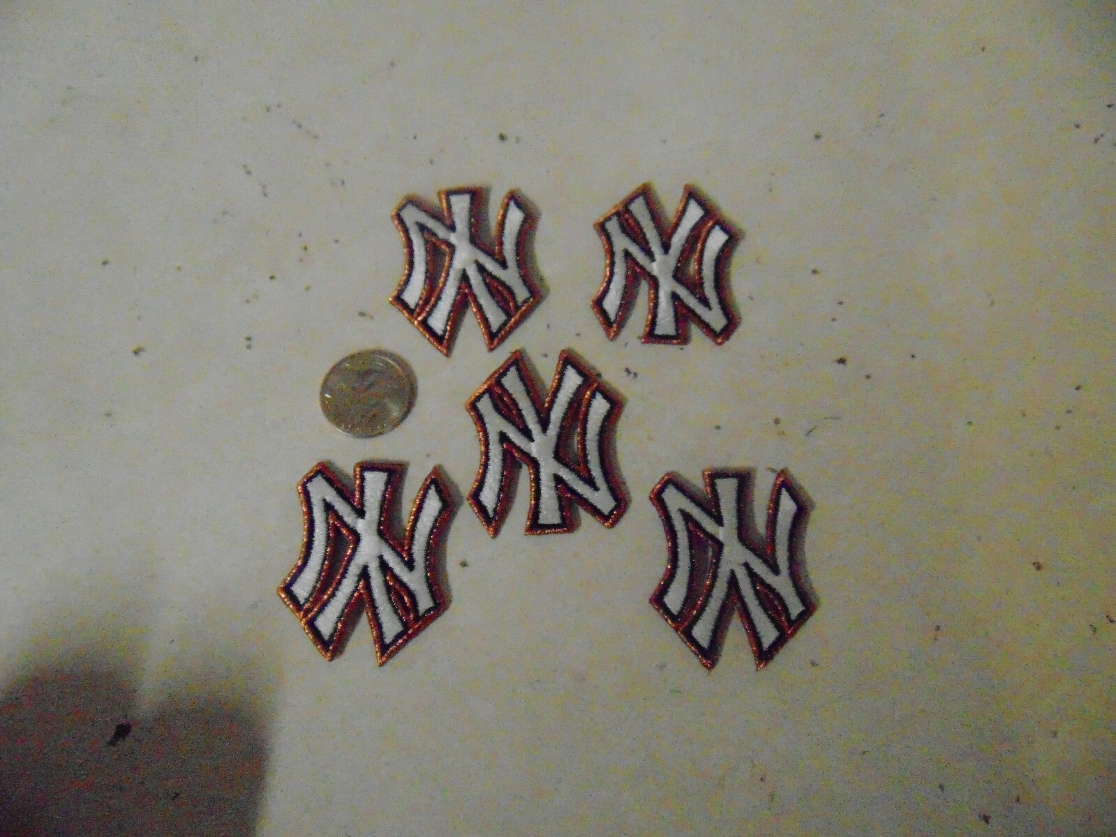 NFL PRO FOOTBALL BASEBALL PATCH SEW ON SET OF 5 NEW YORK YANKEES