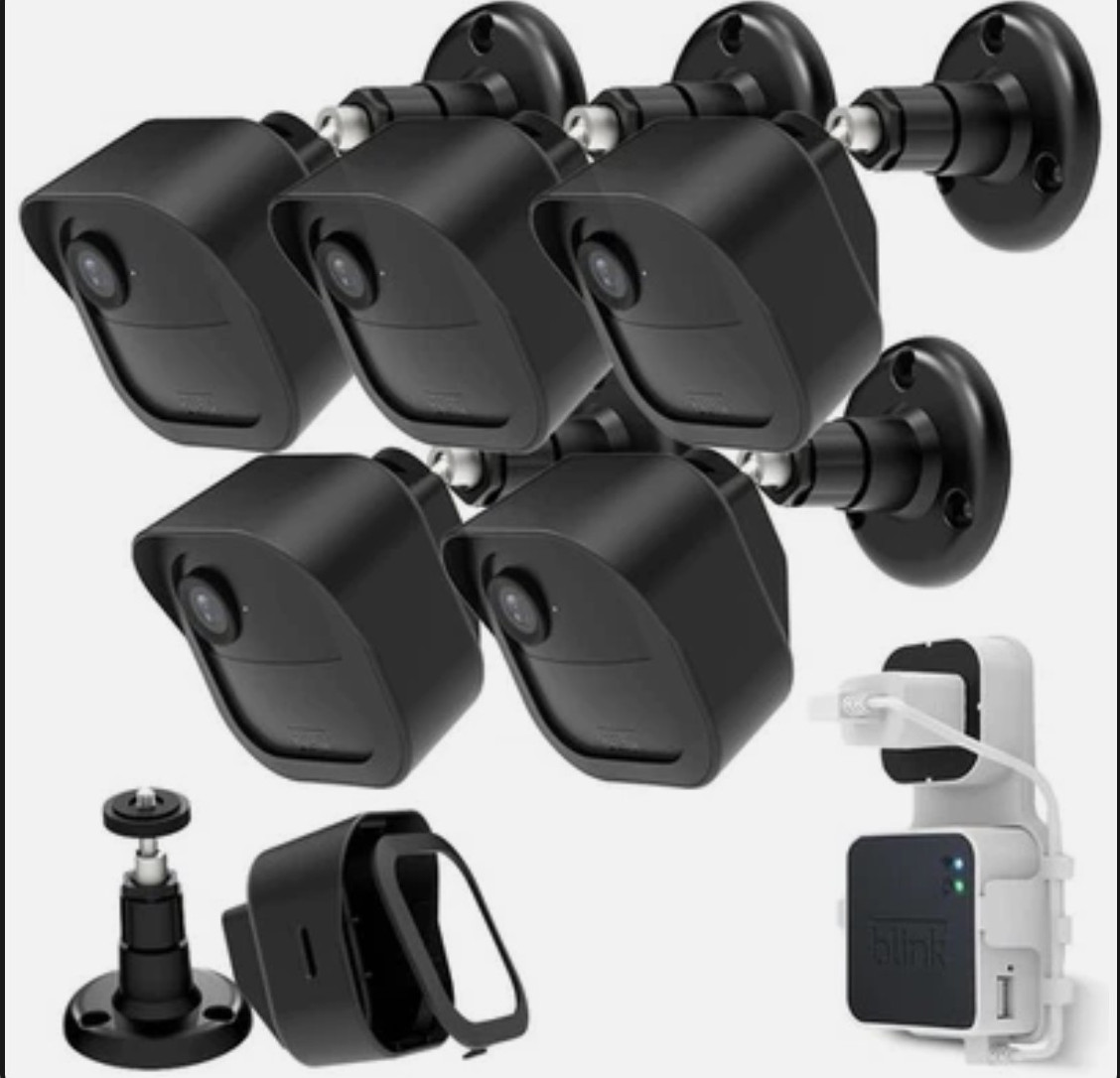 ULIOLI 5-PACK Weatherproof Wall Mount for BLINK Outdoor Camera 4th Gen Black