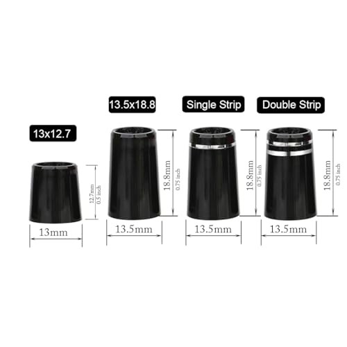 10 Pieces Solid Black Flat Golf Driver Hybrid Iron Putter 370 13x12.7mm