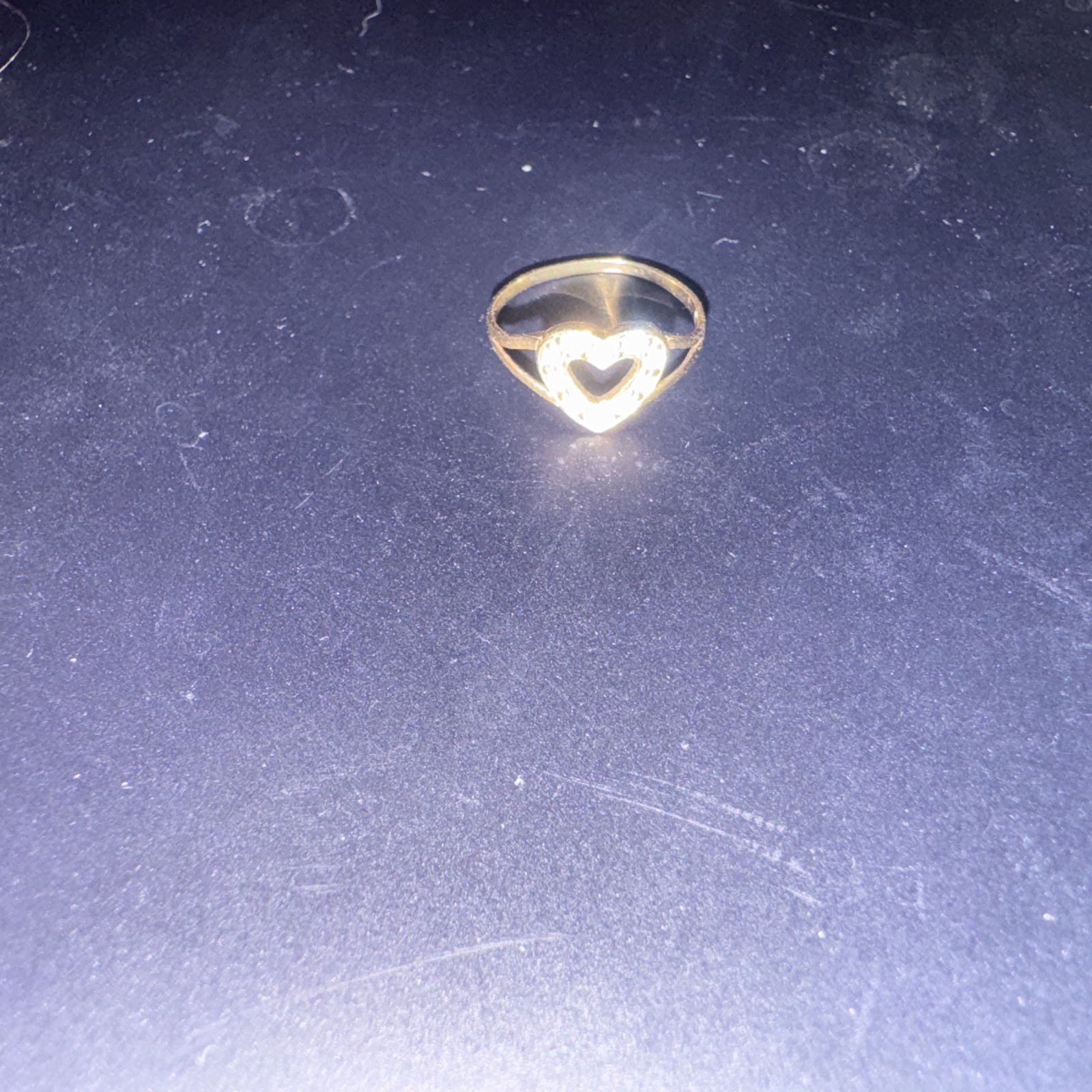 Gold Heart Toe Ring