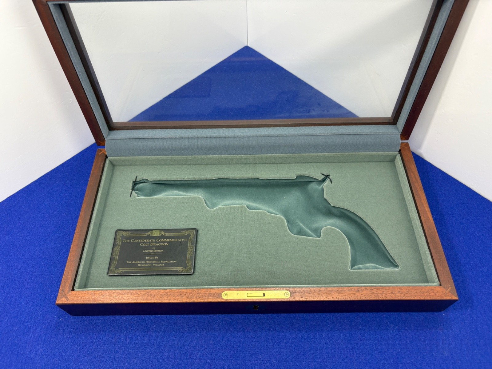 Colt Confederate Commemorative Dragoon Display Case With Papers
