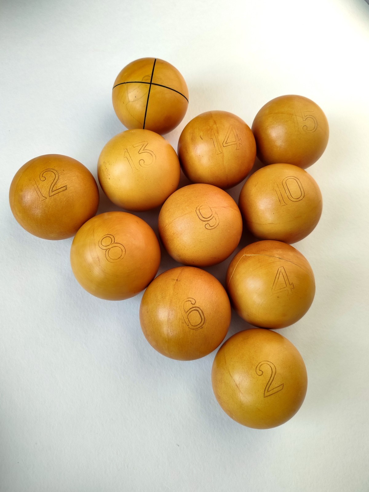 1560g Old Soviet Billiard balls Lot of 11 pcs 59,5 mm VTG USSR Russian Bakelite