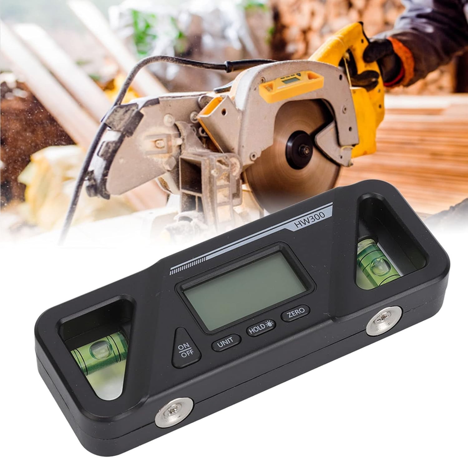 Digital Level with Magnetic Base, LCD Backlit Digital Inclinometer, High Prec...