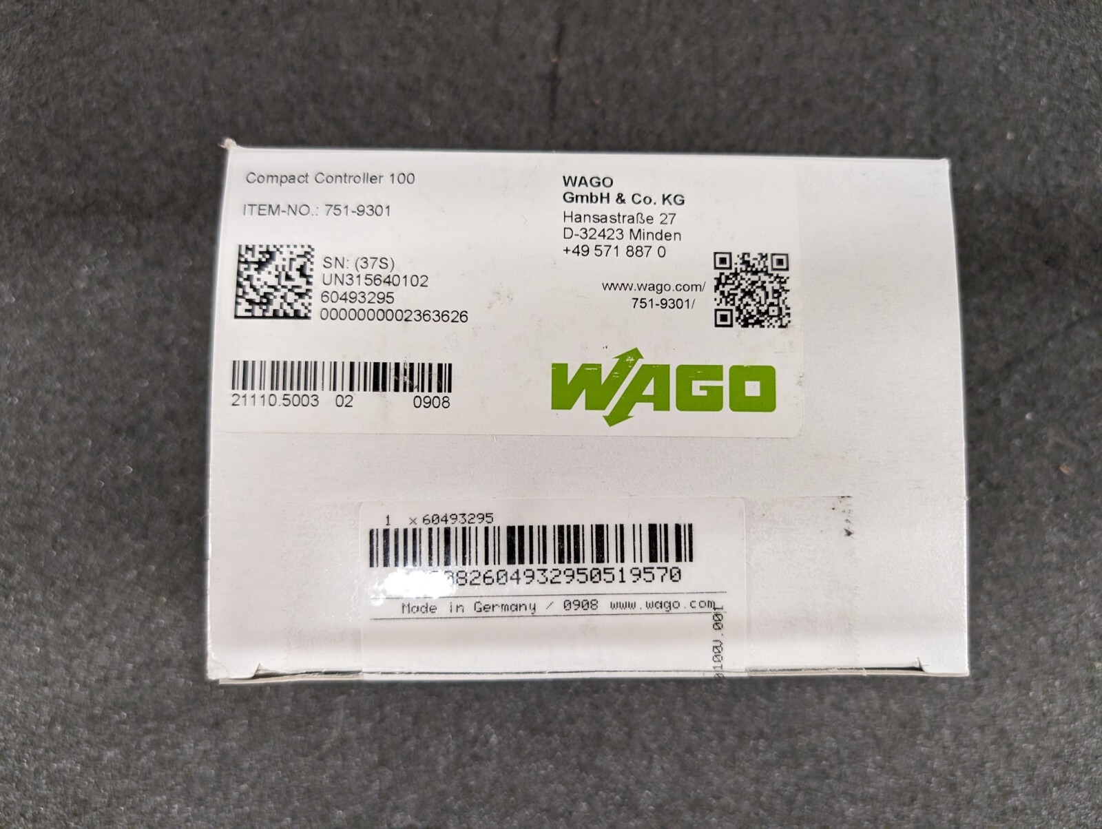 New, Wago, 751-9301, COMPACT CONTROLLER 100, 8DI 4DO