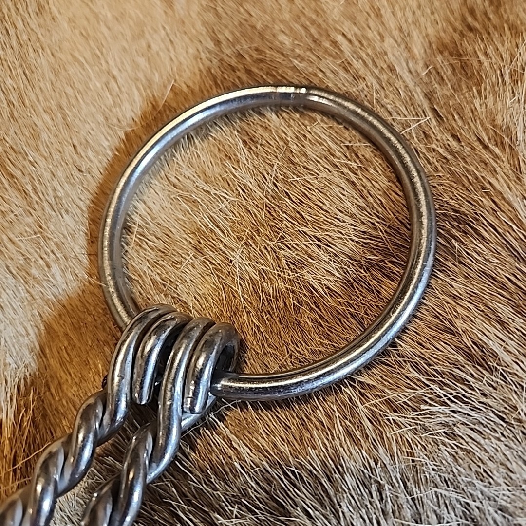 S/S Double Braided Offset Snaffle Bit