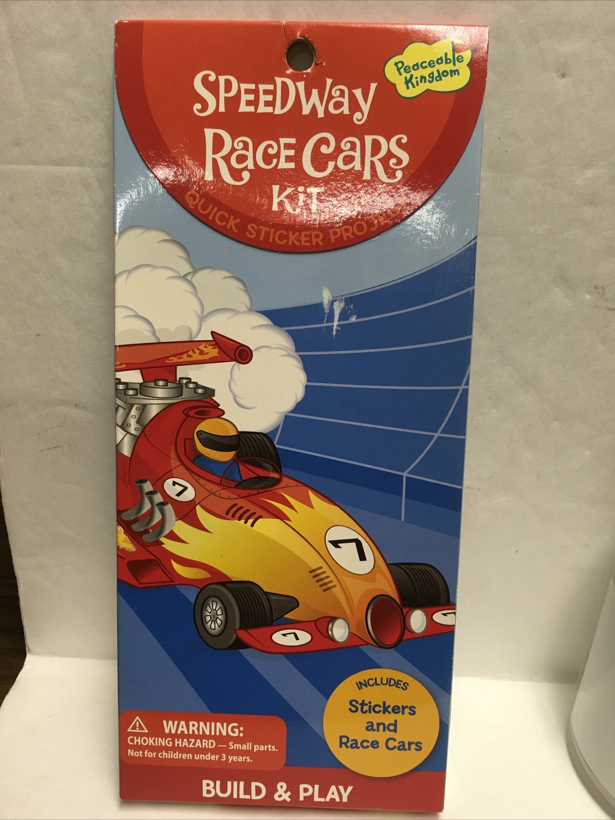 SPEEDWAY RACE CARS KIT + STICKERS & RACE CARS FUN KIT NIB AGES 3+
