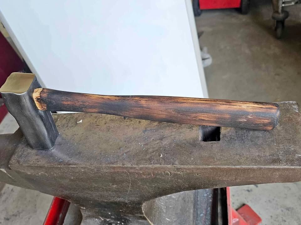 Blacksmith Doghead 2.5 lb forging hammer.