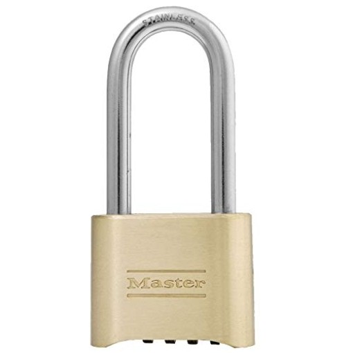 Master Lock 175DLH Set Your Own Combination Padlock 2-1/4 in. Shackle Brass Fini