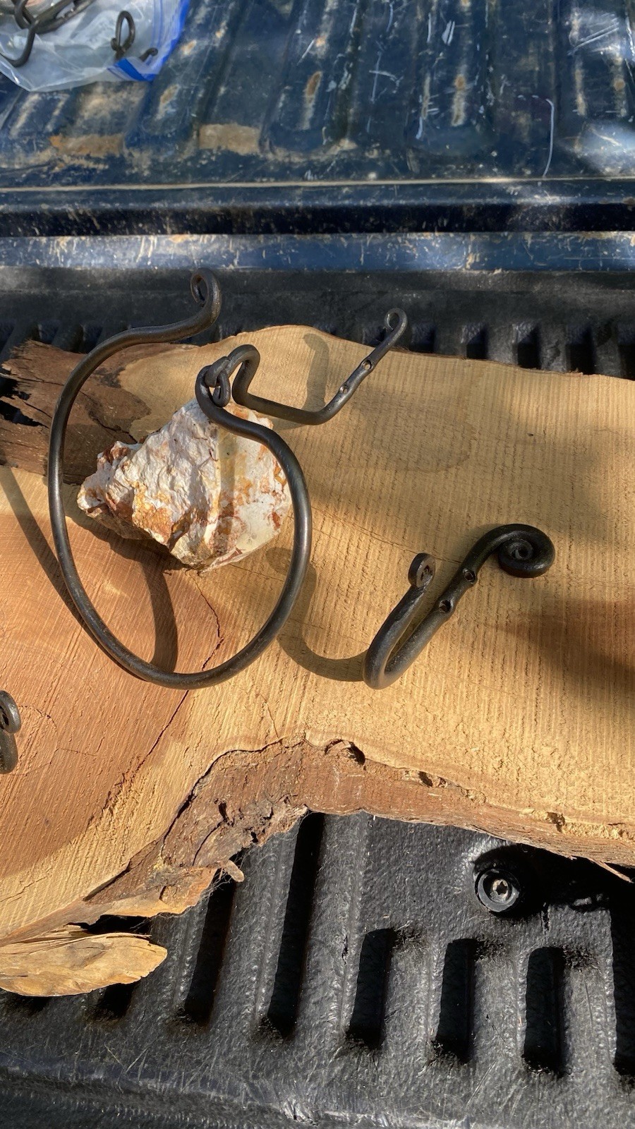 Hand Forged Blacksmith Bathroom Hardware 3 Set Beautiful