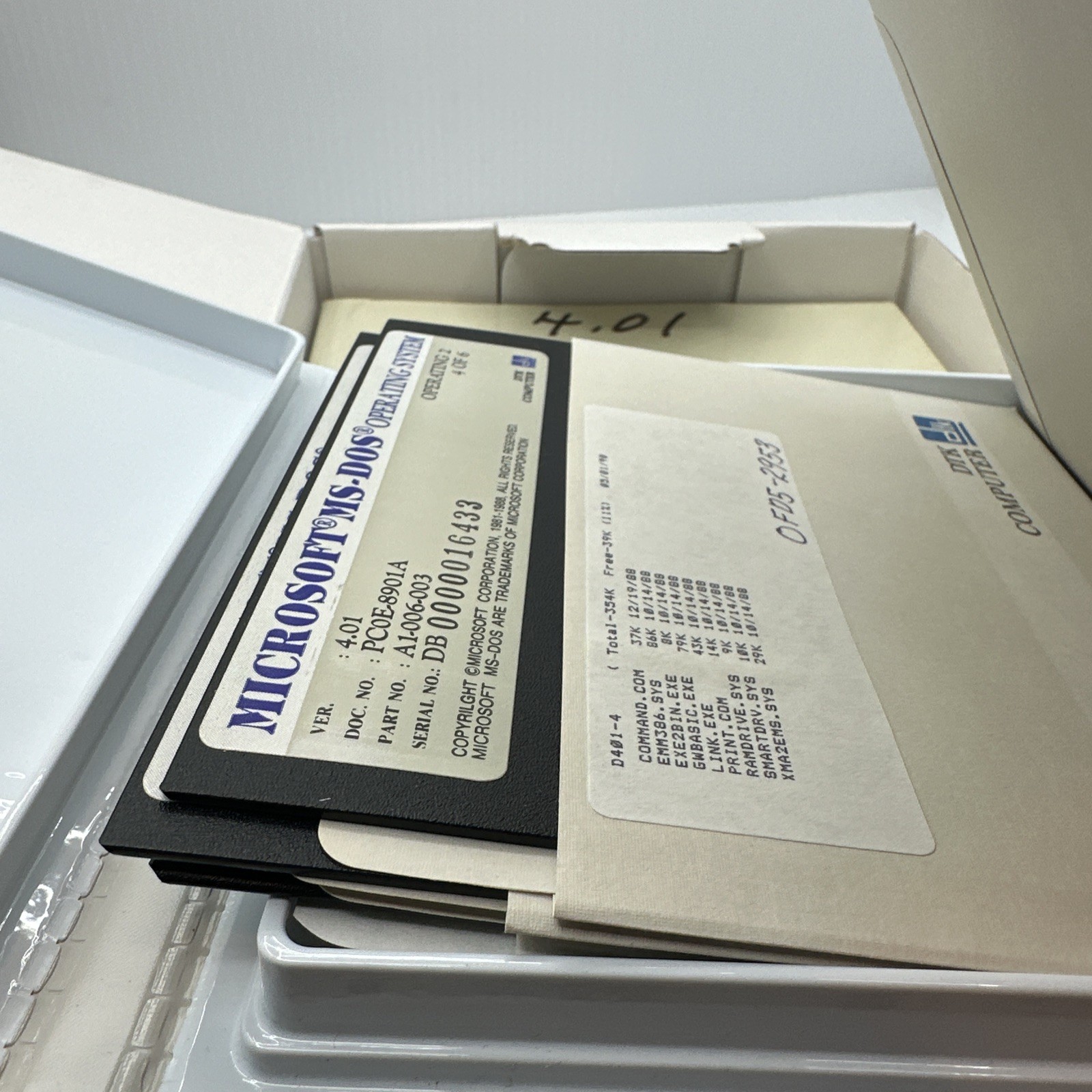 microsoft ms-dos dtk computer 4.01