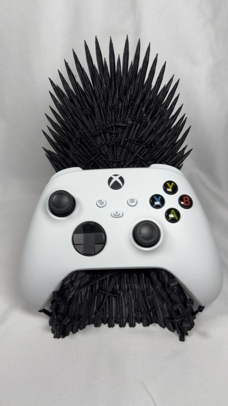 Black Iron Throne Controller Stand for Xbox Series X & PlayStation 5 Controllers