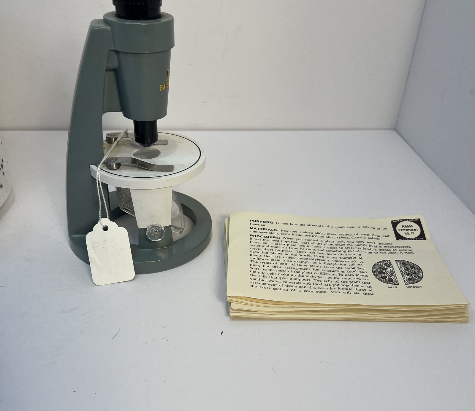 Vintage Bausch & Lomb R8900 Microscope High Image Quality Science Microphone