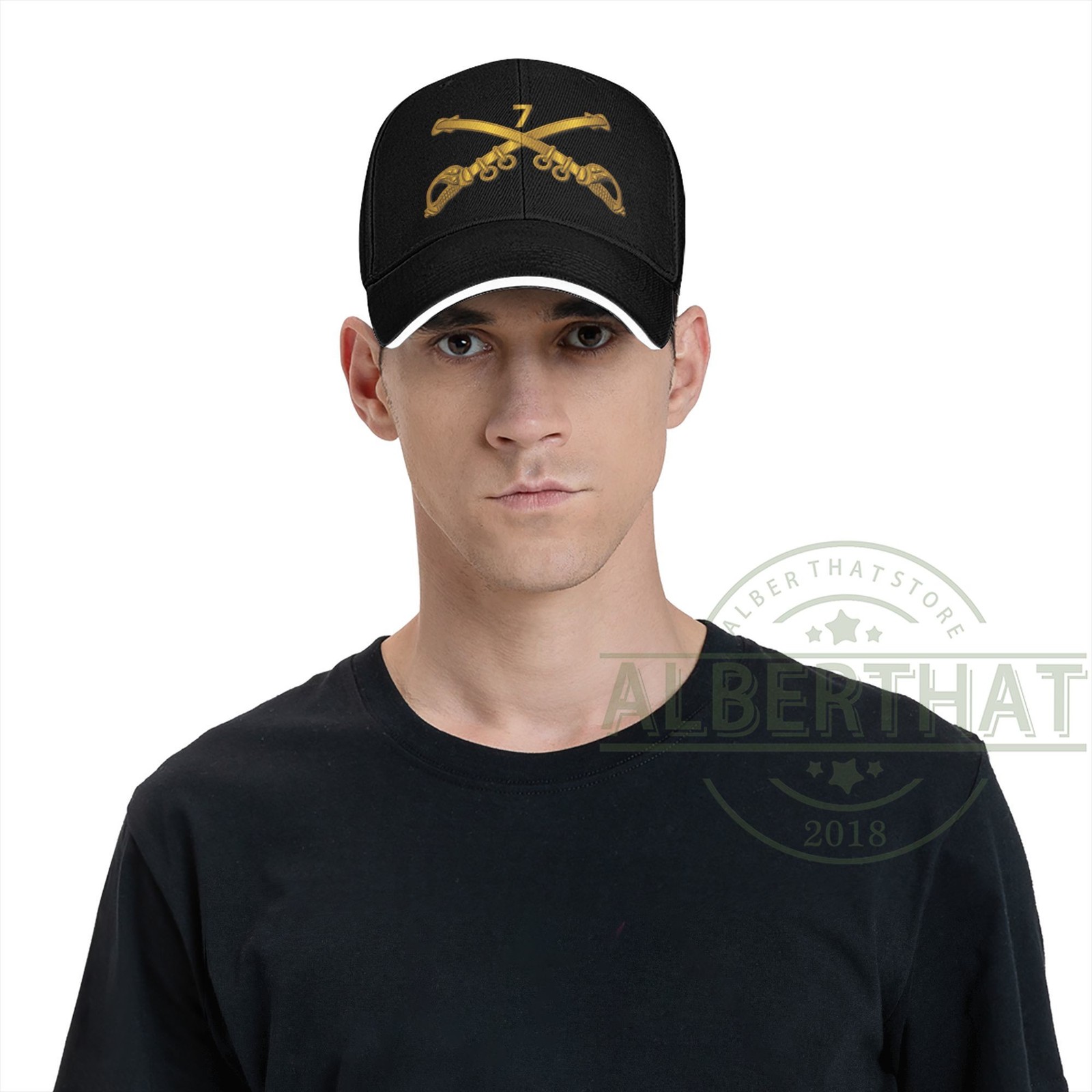 7th Cavalry Branch Wo Txt Unisex Baseball Cap Adjustable Dad Hat