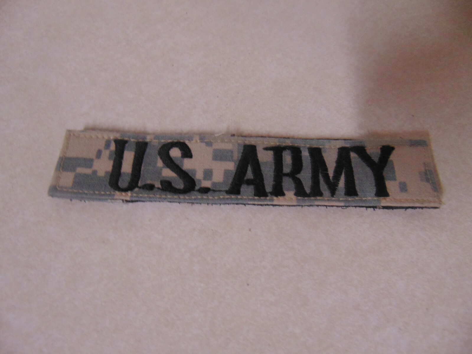 MILITARY PATCH US ARMY NAME TAPE TAG DIGITAL ACU HOOK AND LOOP COMBAT USED