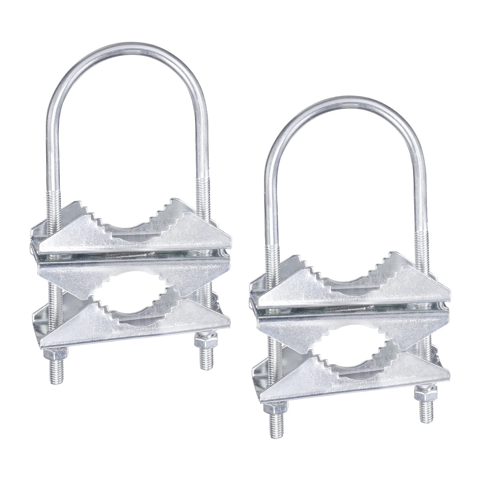Double Antenna Mast Clamp V Jaw Bracket With U Bolts Mast To Mast Mounting Hardw