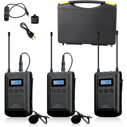 Pro Z7U W2LM DC 2 wireless lavalier mic for Sony Z1U Z5U Z7U V1U S270U camcorder