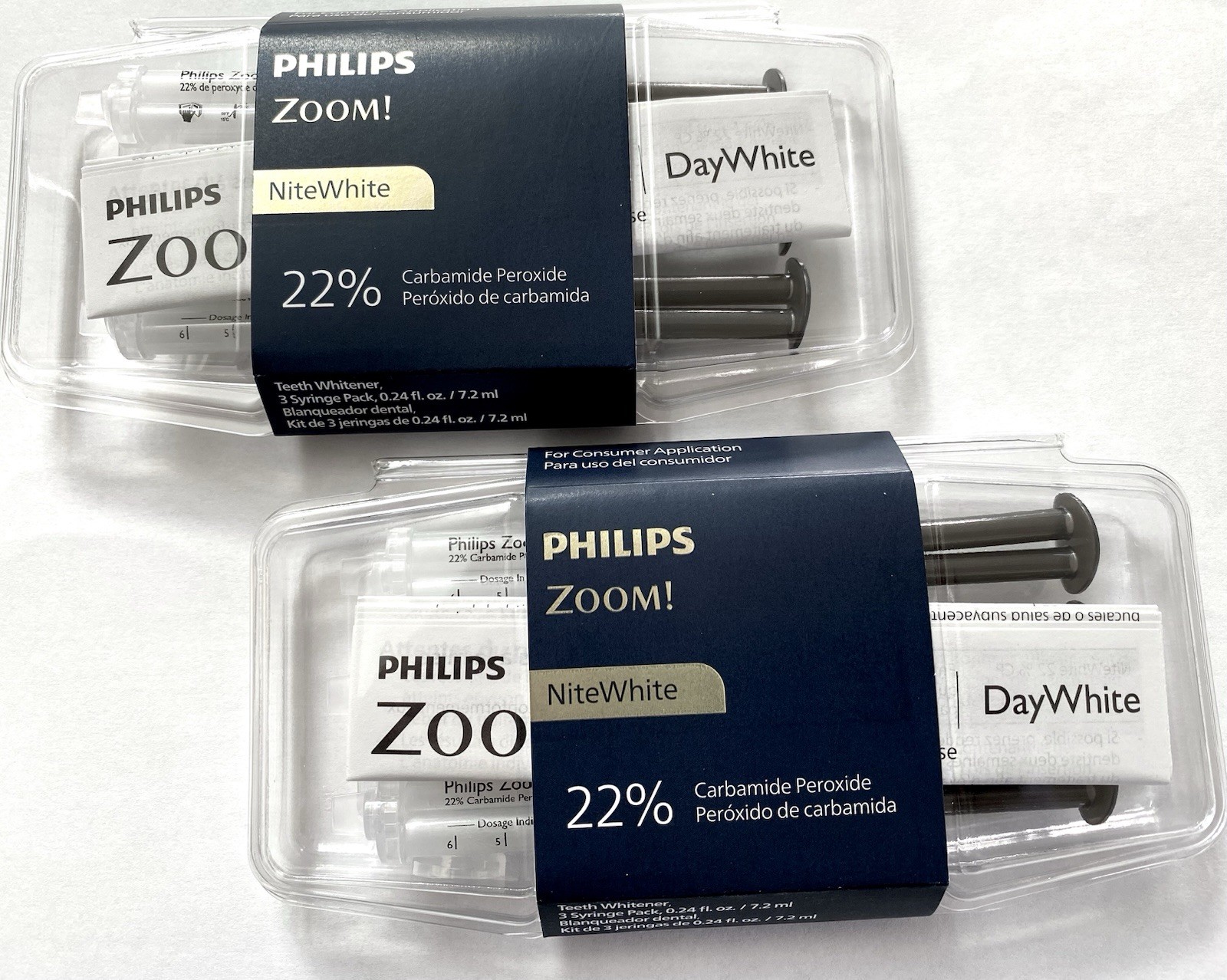 NiteWhite ACP Whitening Gel 22% 2.4ml 2 Pack (6 Syringes)