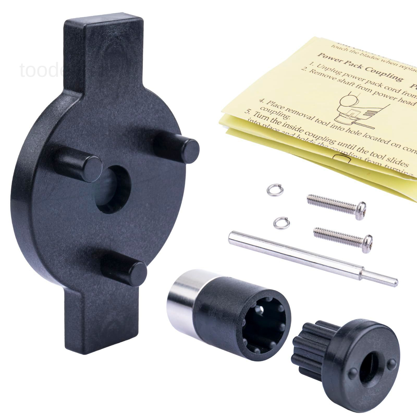 CAC104 Blender Coupling Kit Replacement For War-ing Original size, Black
