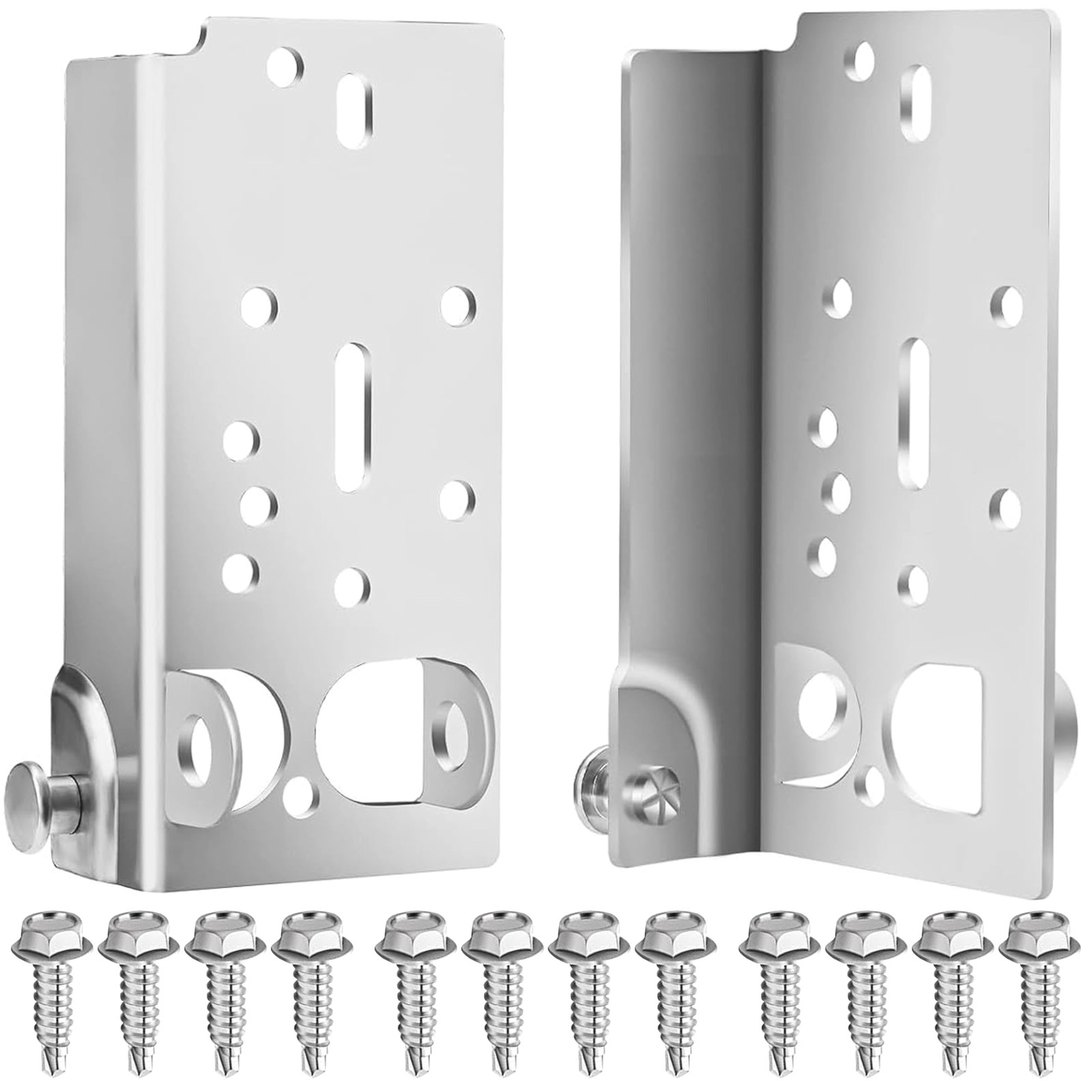 Garage Door Bottom Lifting Brackets, Brackets for 2" Track with Zinc