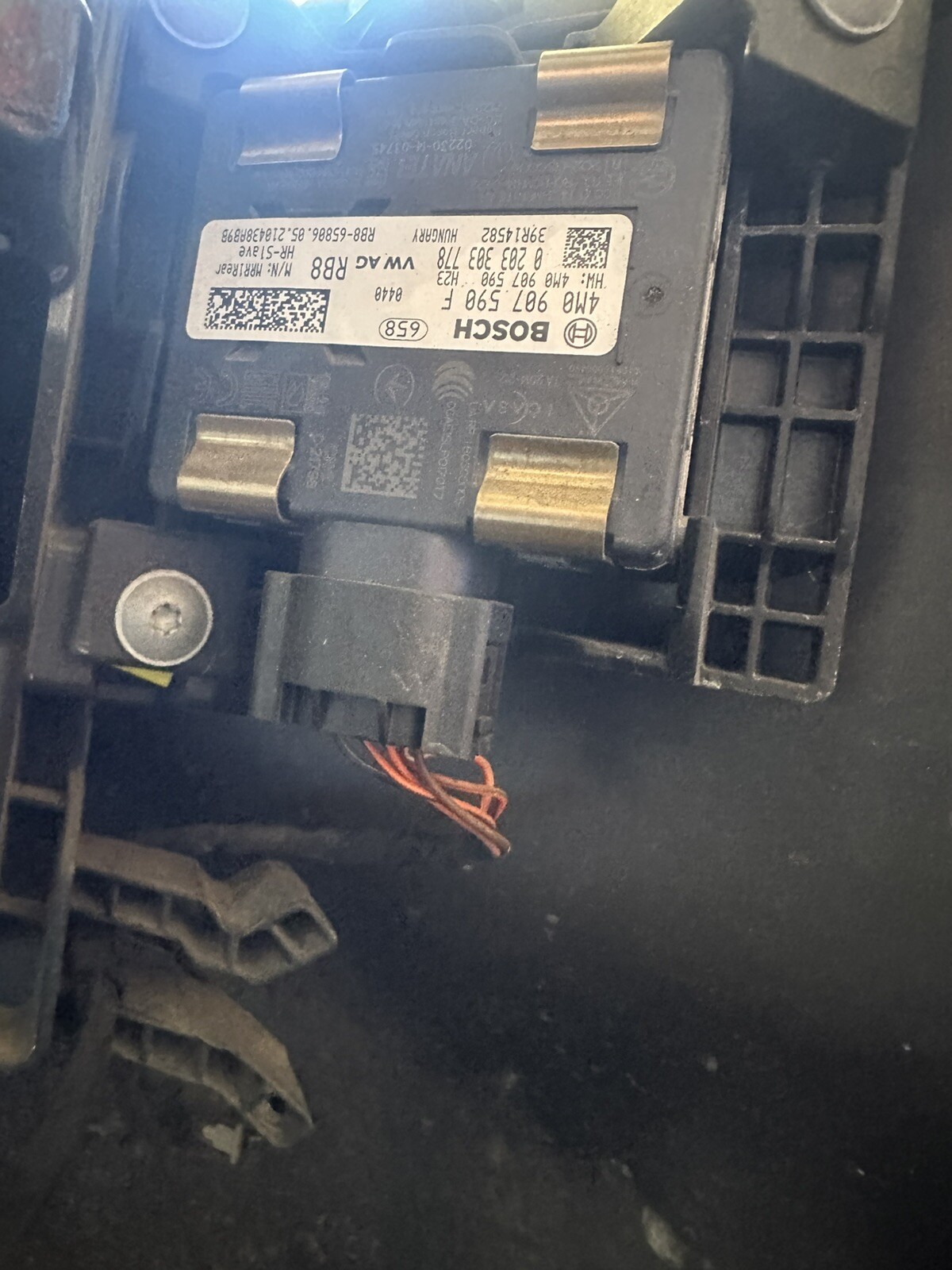 Audi VW Original 4M Radar Sensor Bosch 4M0907590F Left Side