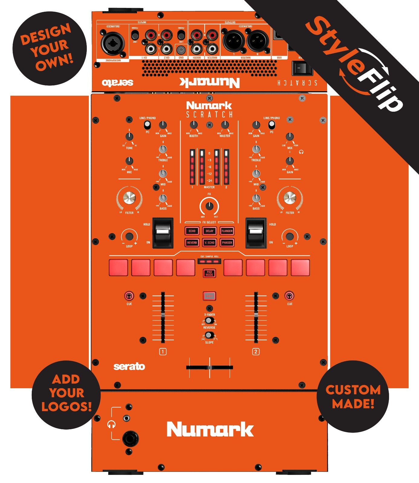 Numark Scratch Skin | Custom Skin | Protective Decal | Full Wrap | StyleFlip