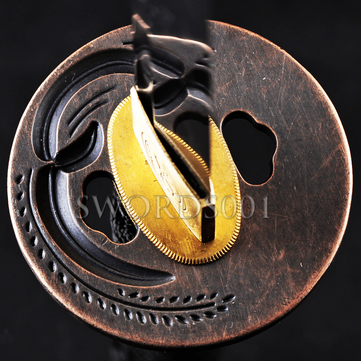 Hand Guard Archaistic Alloy Tsuba For Japanese Samurai Sword Katana Wakizashi