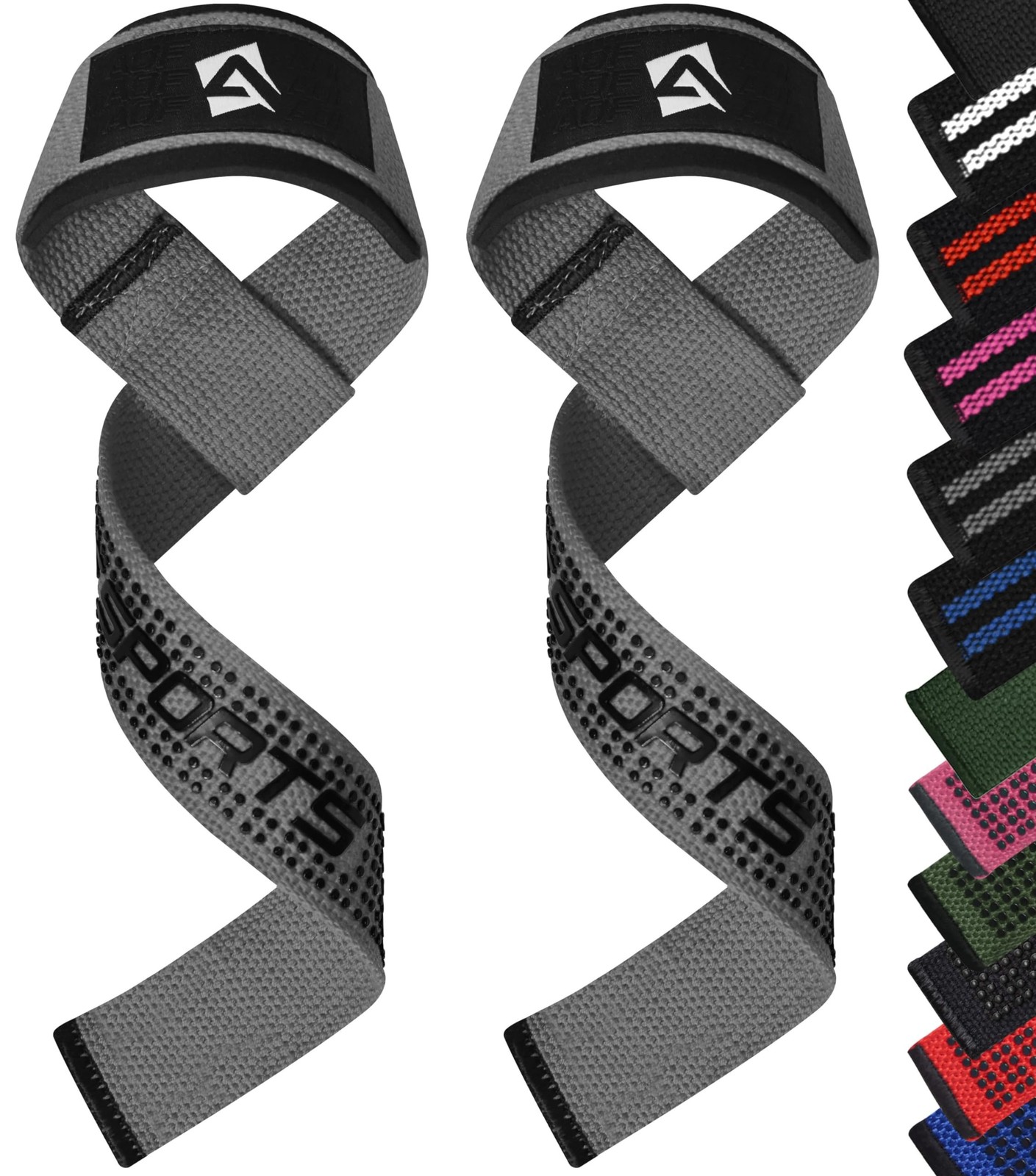 AQF Lifting Wrist Straps for Weightlifting, Powerlifting & Deadlifts – 23&