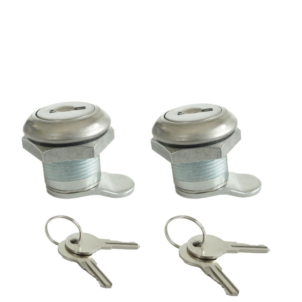 2 Pack Truck Tool Box Lock Replacement with Keys pickup toolbox latch Cylinder,