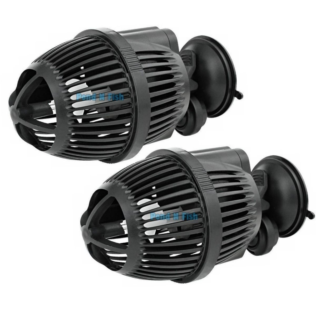 2 PCS 800 GPH Aquarium Powerhead Circulation Pump Wave Maker Suction Cup Mount
