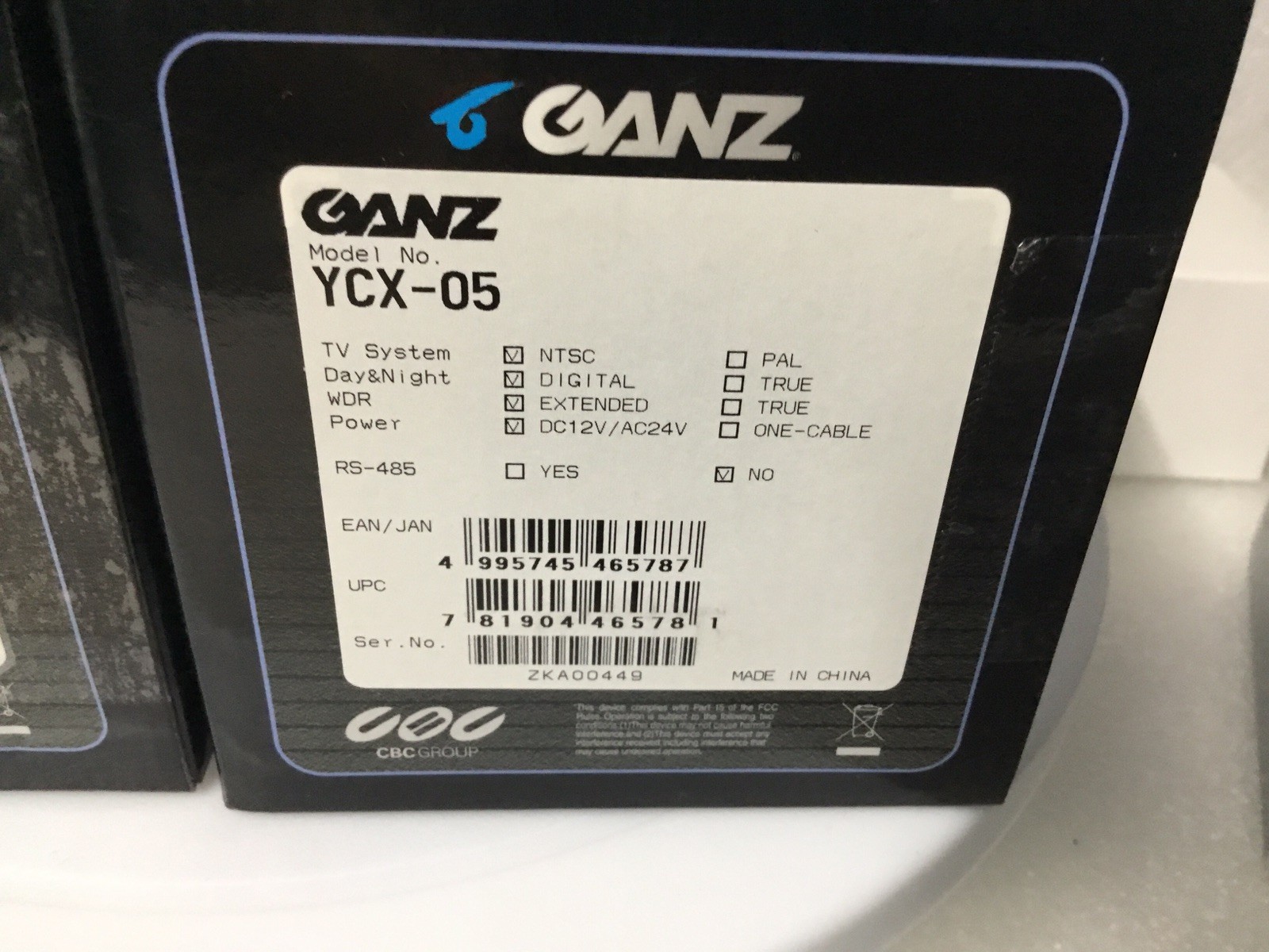 GANZ YCX-05 Series Security Color Camera W/ 2.8-12mm 700TVL WDR Day/Night NEW!