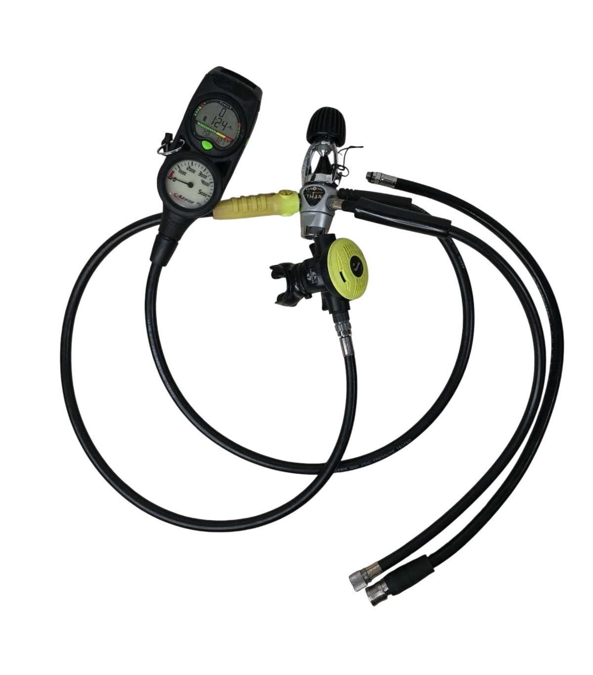 Aqua Lung Titan Regulator & Aeris Atmos 2 Dive Computer Console System