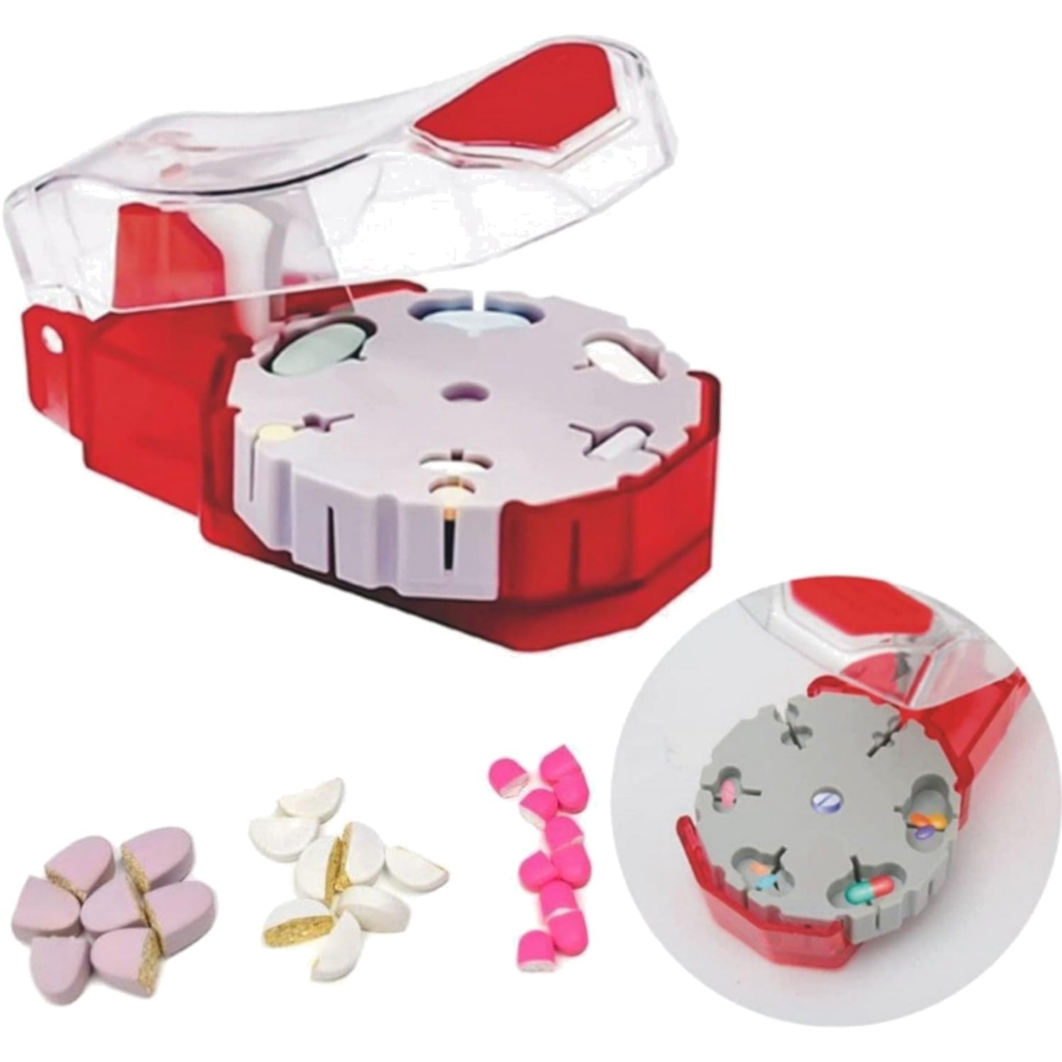 Perfect Pill Cutter Pill Splitters for Small/Large Pills Cuts up to 14 Different