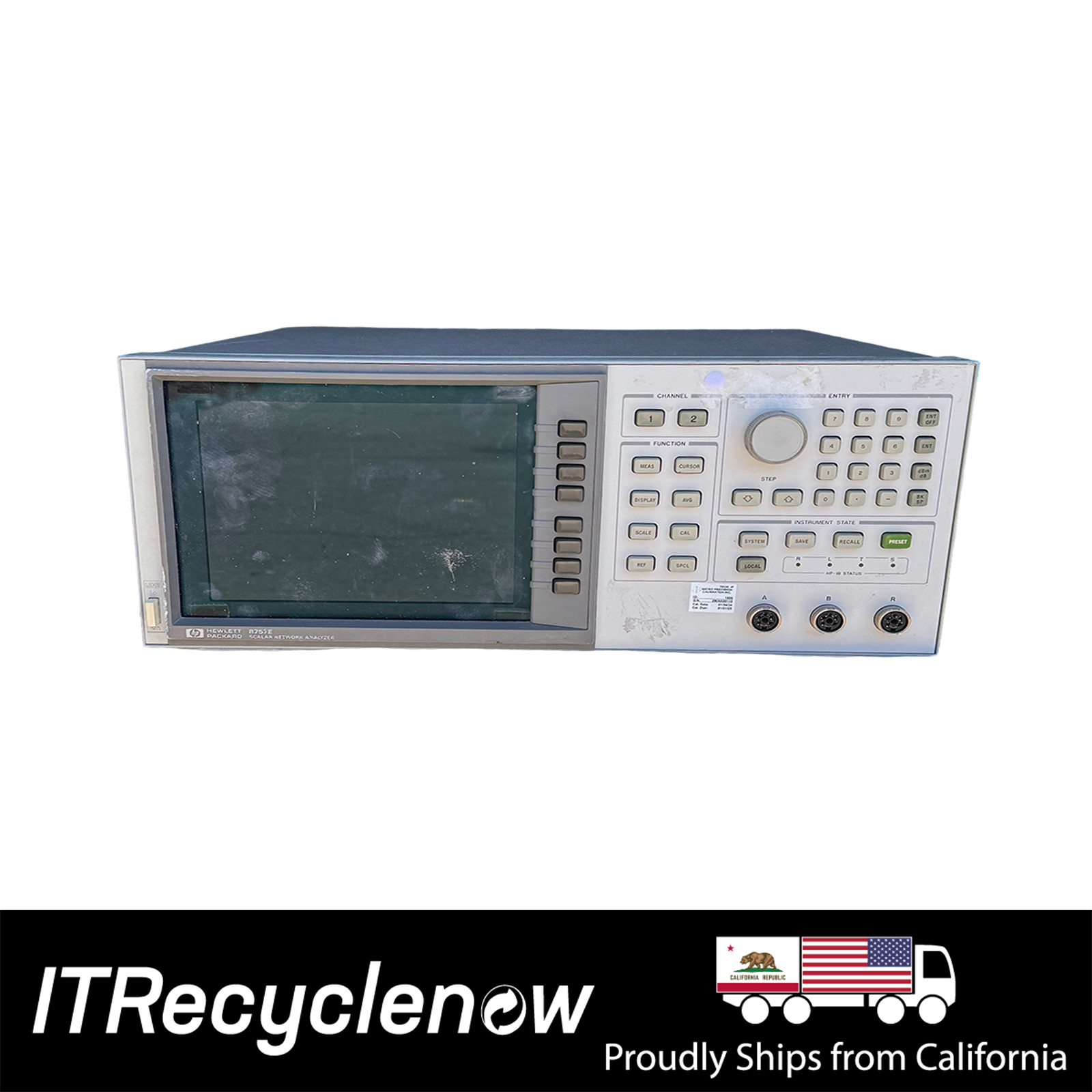 HP Keysight 8757E Scalar Network Analyzer 2-CH 75dB 110GHz GPIB System