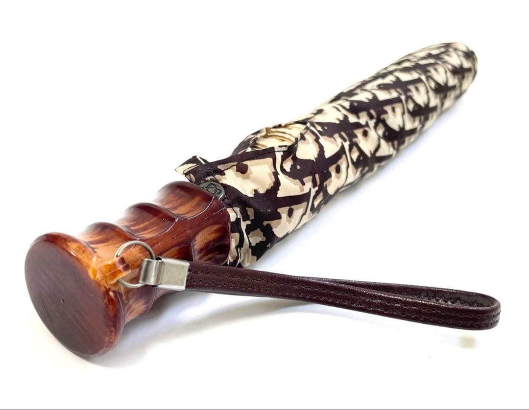 Christian Dior Trotter Monogram Folding Umbrella Authentic