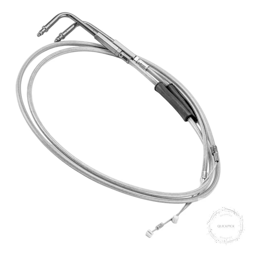 Extended Length 42" Throttle Cable & Idle Cable Kit Replacement for Harley Sport