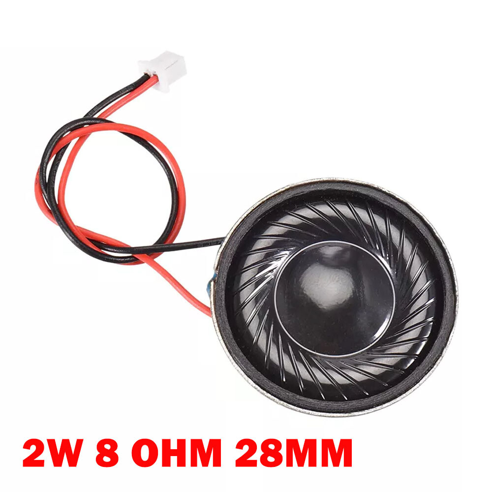 2W 8 Ohm Micro Internal Speaker Magnet Loudspeaker 28mm Dia With Pin Wire USA