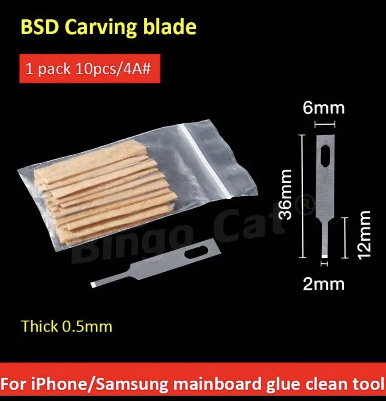 Face ID Dot Matrix Repair Blades For iPhone Broken Back Glass Camera Removal #4A