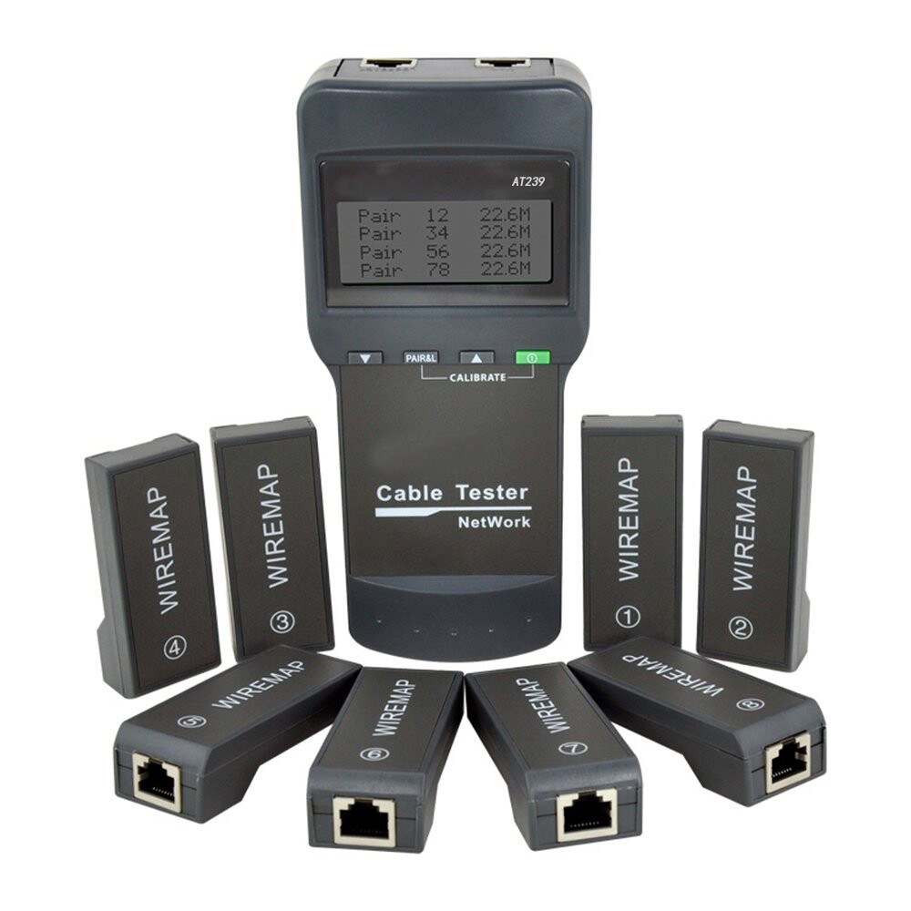 NF-8108M NetWork Lan Cable Tester Wire Length Tester 8 Remote Units 2025