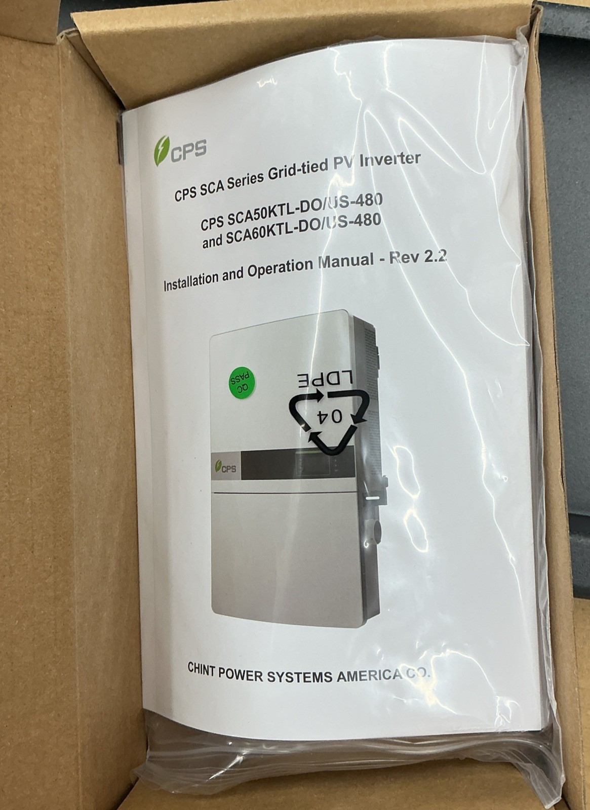 Chint Power Systems String Inverter CPS SCA50/60KTL-480-WB