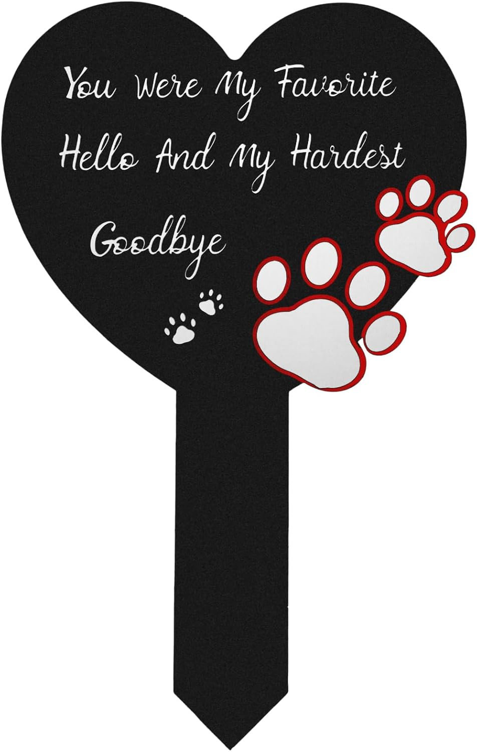 Dog Pet Metal Cross Stake Memorial Graves Markers for Dogs Cats Pet Cemetery Dec