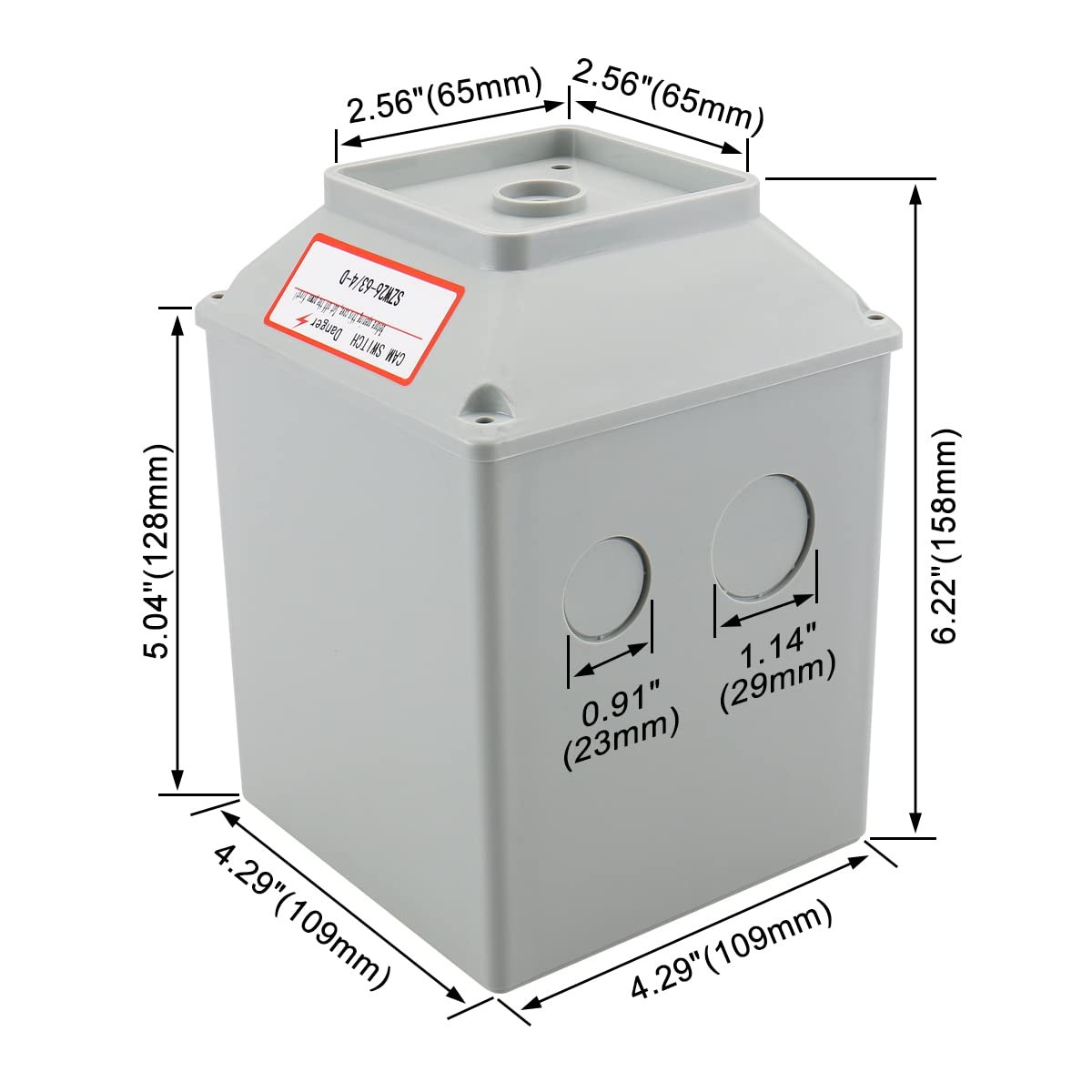 Baomain Master Switch Exterior Box LW28-63/4 Work for Universal Rotary...