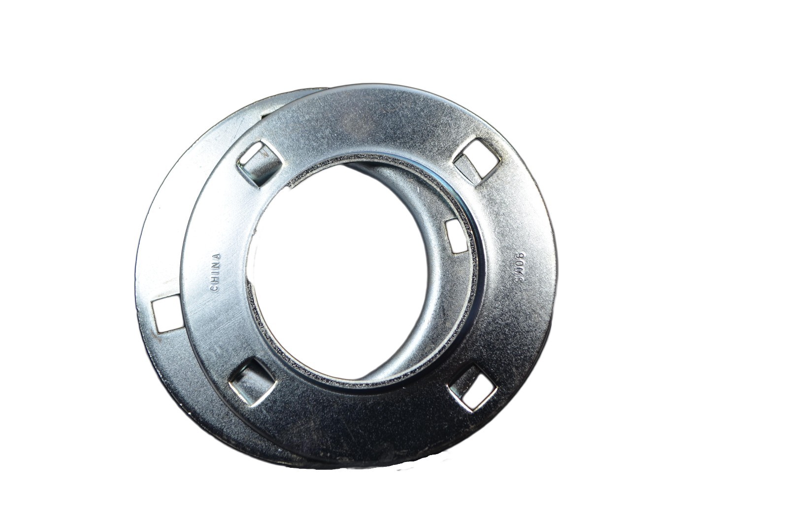 90MS PF210 Round 4 Bolt Pressed Steel Bearing Flanges (Sold in Pairs)