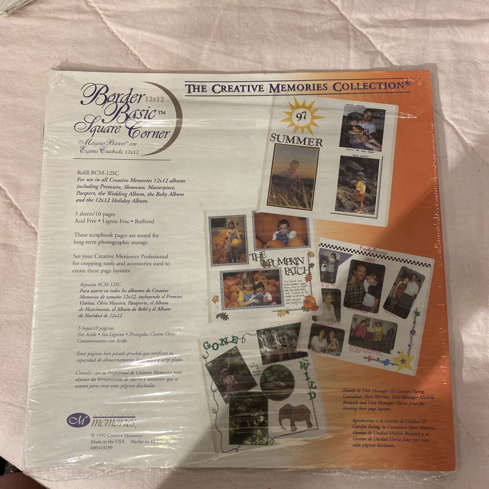 NEW Creative Memories Collection Border Basic Square Corner 12 x 12