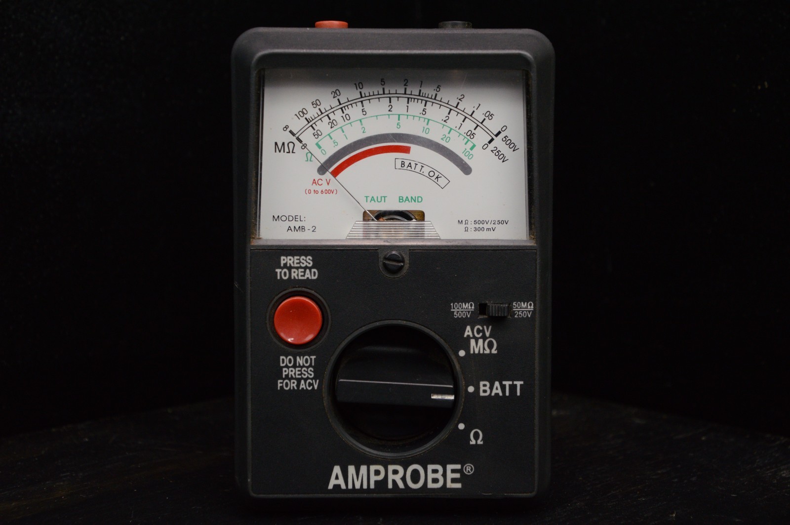 Amprobe AMB-2 Megaohmmeter insulation tester TESTED WORKING