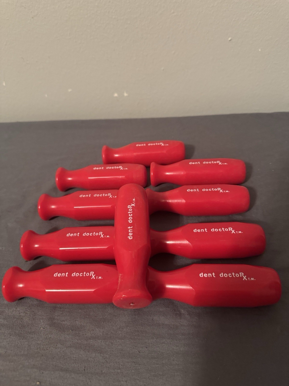 10pc New Dent Doctor PDR Tool Handles - NOS Red Replacement Grips