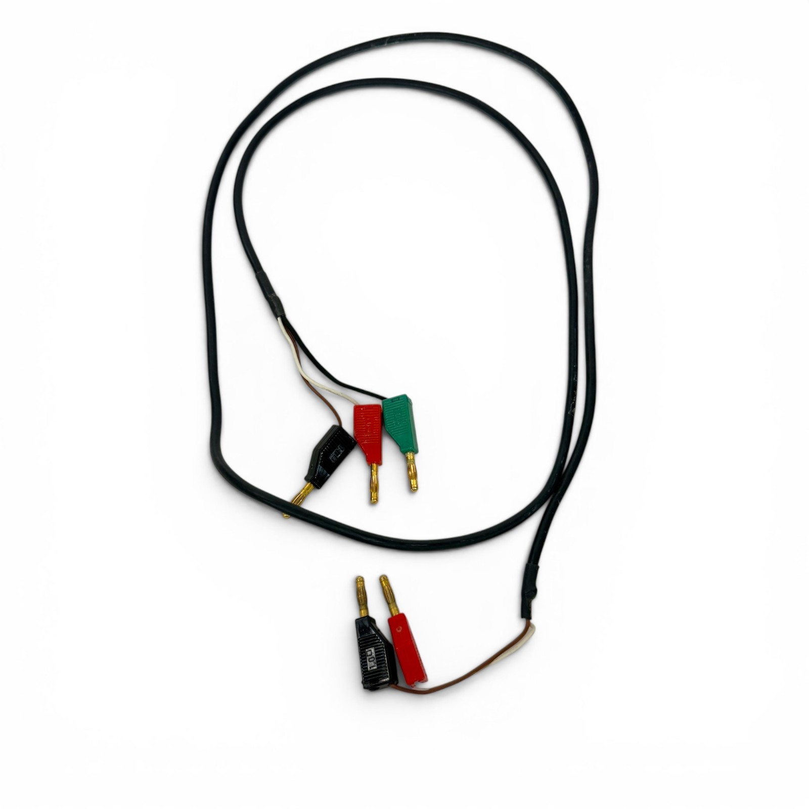 Multi-Contact MC Lab Test Lead Cable Banana Plugs Gold Plated Red Black Green